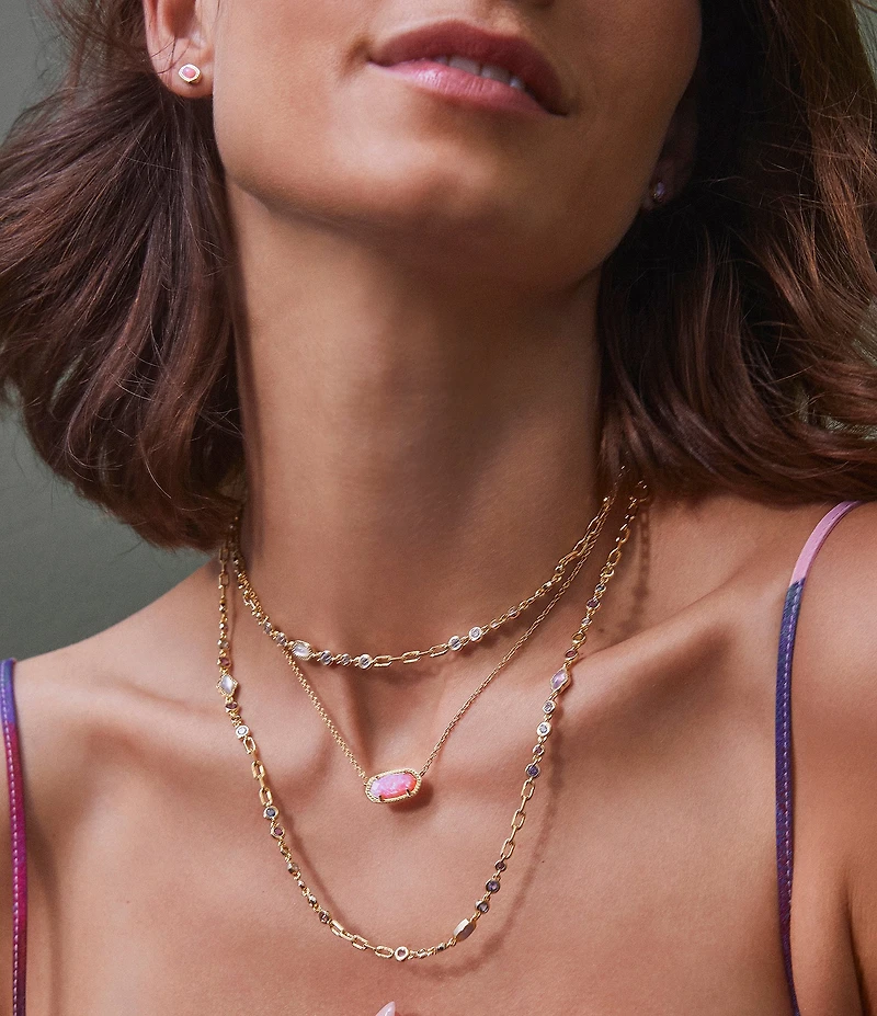 Kendra Scott Elisa Gold Opal Pendant Necklace