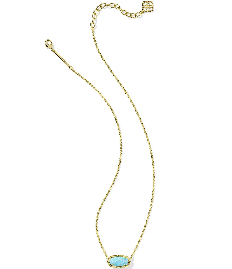 Kendra Scott Elisa Gold Opal Pendant Necklace
