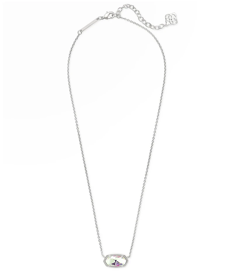 Kendra Scott Elisa Dichroic Glass Pendant Necklace