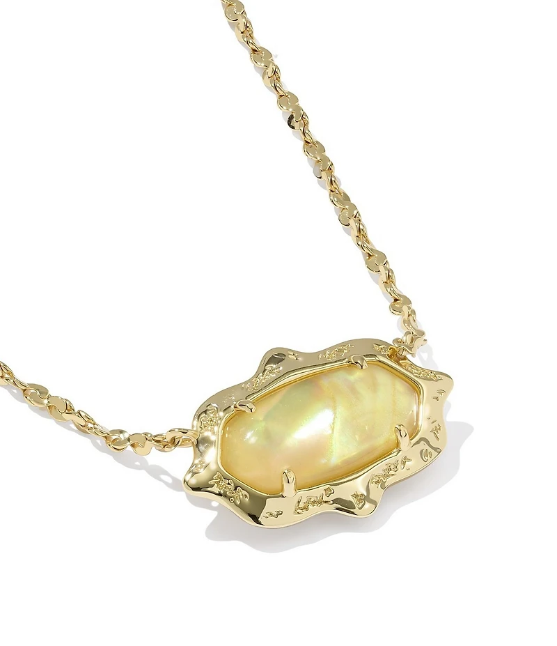 Kendra Scott Elisa Scallop Frame Short Pendant Necklace