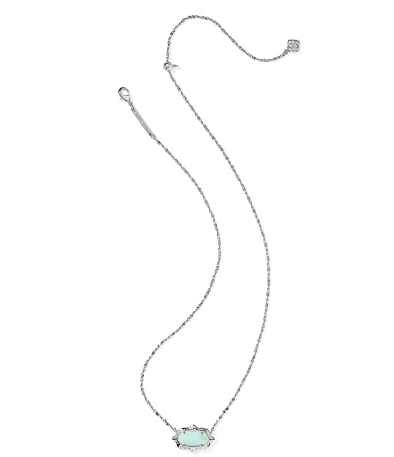 Kendra Scott Elisa Scallop Frame Short Pendant Necklace