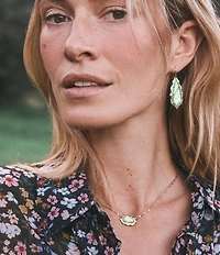 Kendra Scott Elisa Scallop Frame Short Pendant Necklace