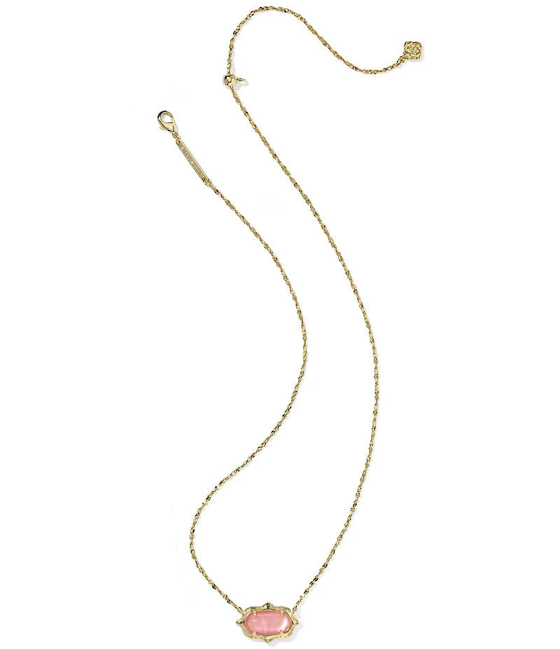 Kendra Scott Elisa Scallop Frame Short Pendant Necklace