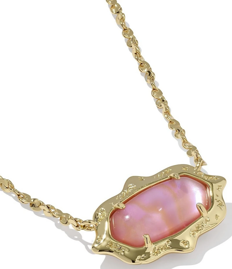 Kendra Scott Elisa Scallop Frame Short Pendant Necklace
