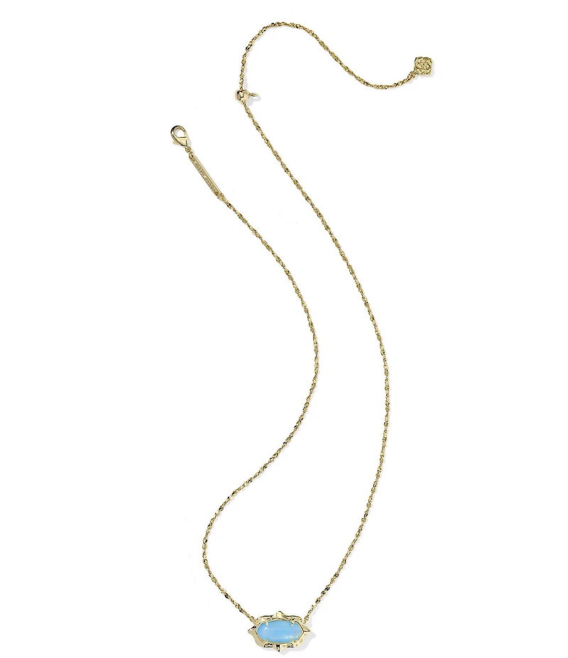 Kendra Scott Elisa Scallop Frame Short Pendant Necklace