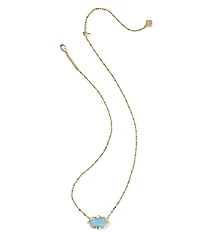 Kendra Scott Elisa Scallop Frame Short Pendant Necklace