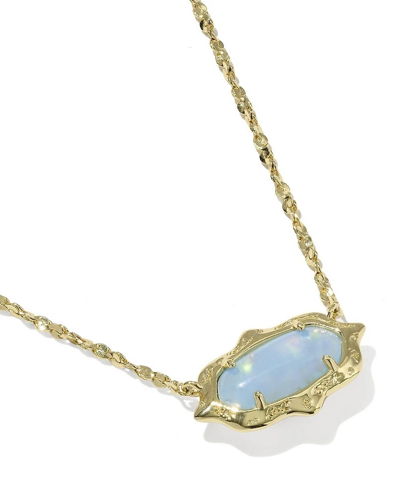 Kendra Scott Elisa Scallop Frame Short Pendant Necklace
