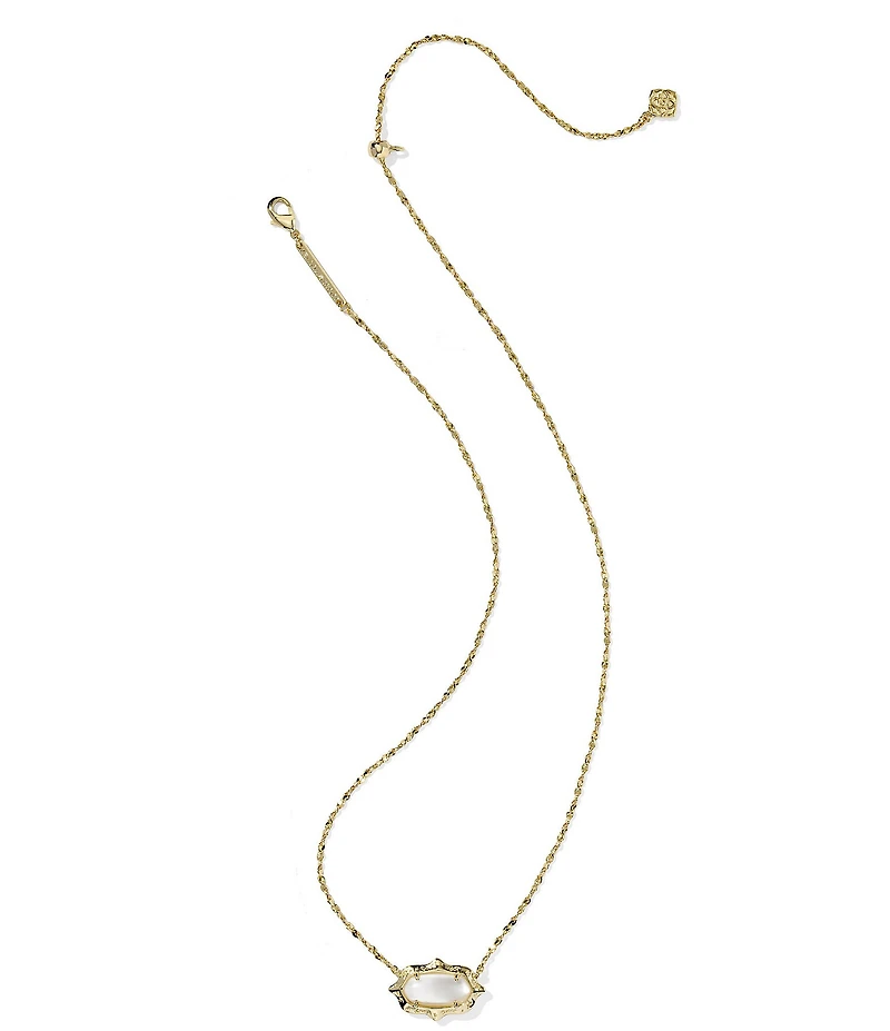 Kendra Scott Elisa Scallop Frame Short Pendant Necklace