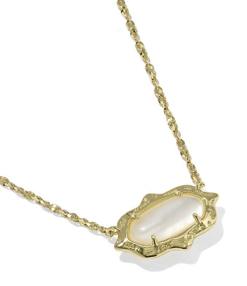 Kendra Scott Elisa Scallop Frame Short Pendant Necklace