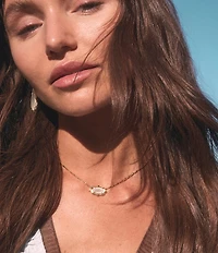 Kendra Scott Elisa Scallop Frame Short Pendant Necklace