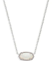 Kendra Scott Elisa Silver Opal Pendant Necklace
