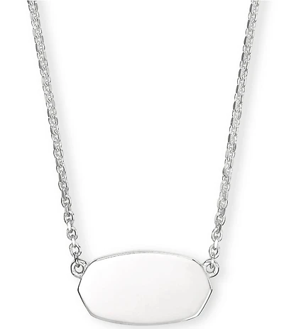 Kendra Scott Elisa Sterling Silver Short Pendant Necklace