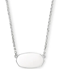 Kendra Scott Elisa Sterling Silver Short Pendant Necklace