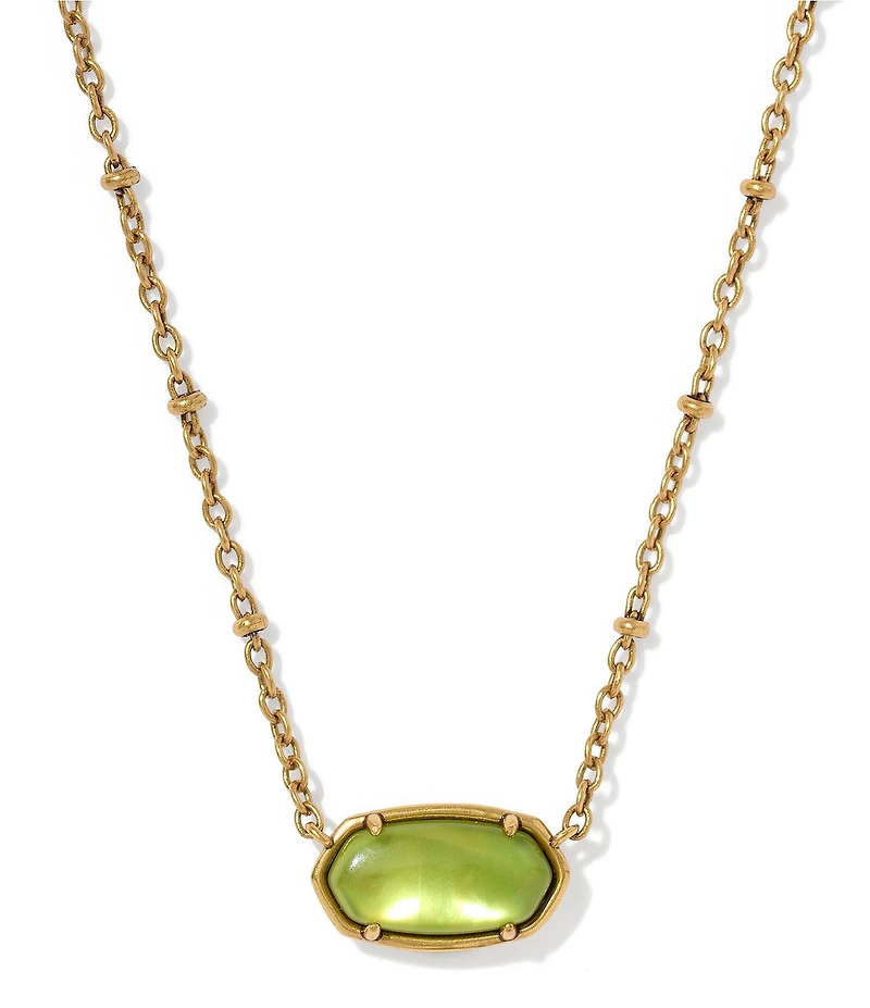 Kendra Scott Elisa Tiger Striped Safari Short Pendant Necklace
