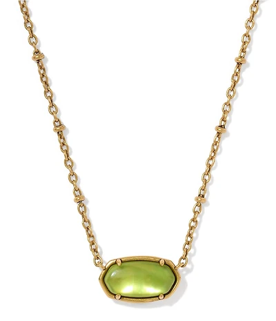 Kendra Scott Elisa Tiger Striped Safari Short Pendant Necklace