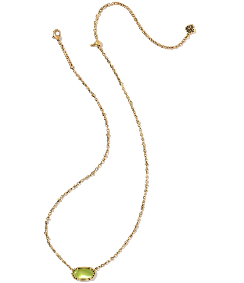 Kendra Scott Elisa Tiger Striped Safari Short Pendant Necklace