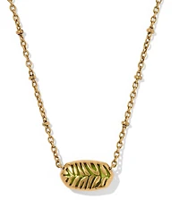 Kendra Scott Elisa Tiger Striped Safari Short Pendant Necklace