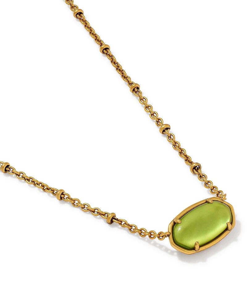 Kendra Scott Elisa Tiger Striped Safari Short Pendant Necklace