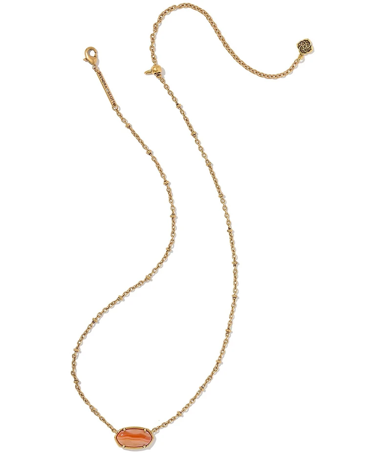 Kendra Scott Elisa Tiger Striped Safari Short Pendant Necklace