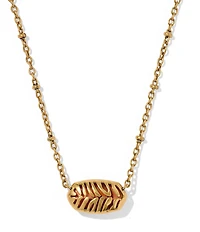 Kendra Scott Elisa Tiger Striped Safari Short Pendant Necklace