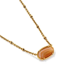 Kendra Scott Elisa Tiger Striped Safari Short Pendant Necklace