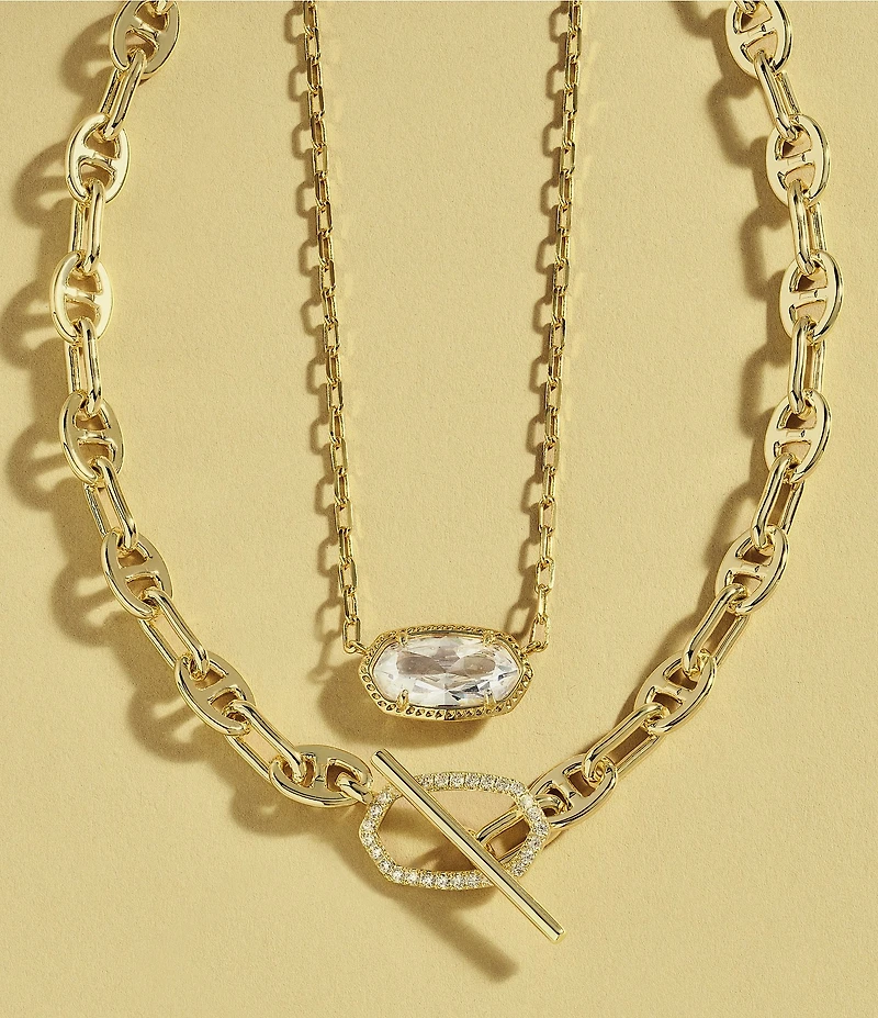 Kendra Scott Elisa Toggle Link And Chain Necklace