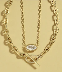 Kendra Scott Elisa Toggle Link And Chain Necklace