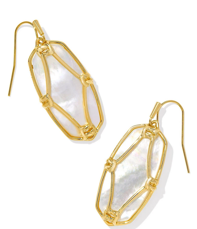 Kendra Scott Elle Lattice Frame Drop Earrings