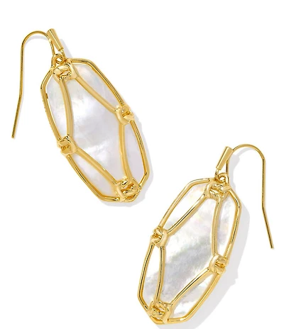 Kendra Scott Elle Lattice Frame Drop Earrings