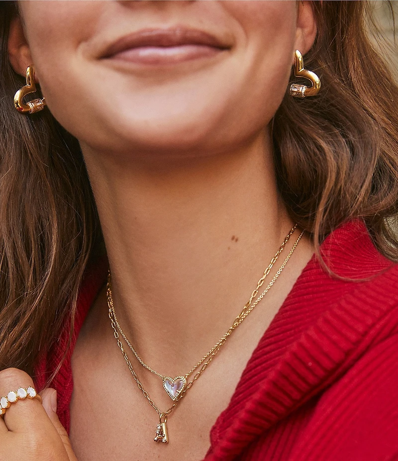 Kendra Scott Emery Heart Hoop Earrings