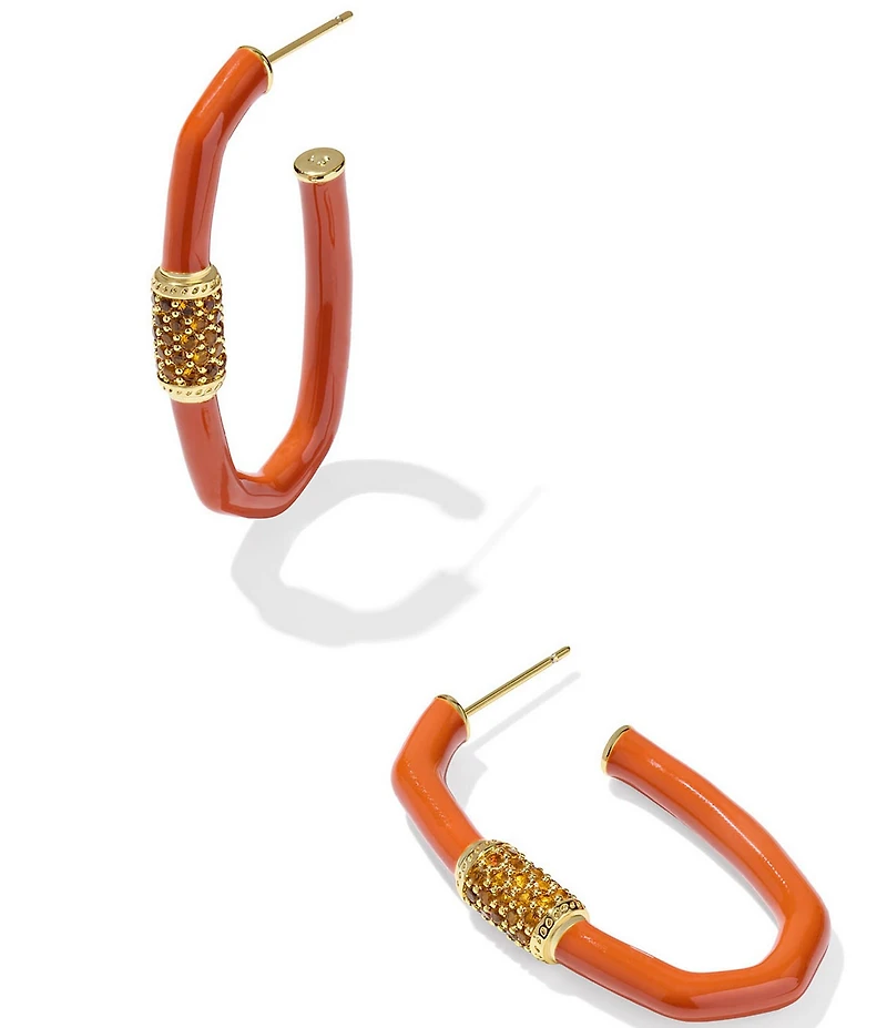 Kendra Scott Emery Large Enamel Hoop Earrings