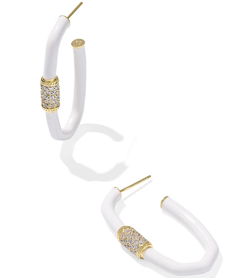 Kendra Scott Emery Large Enamel Hoop Earrings