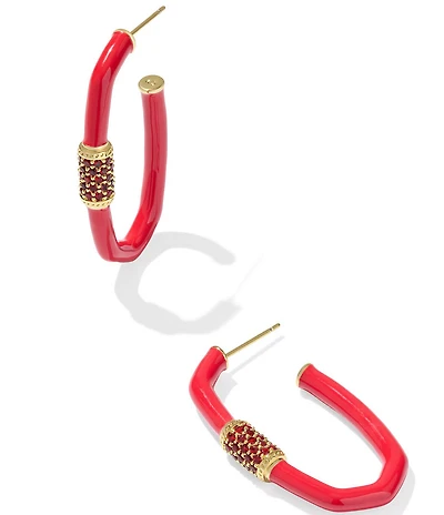 Kendra Scott Emery Large Enamel Hoop Earrings