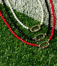 Kendra Scott Football Beaded Strand Collar Necklace