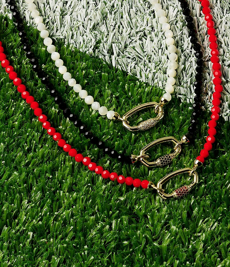 Kendra Scott Football Beaded Strand Collar Necklace