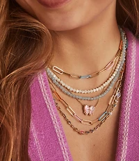 Kendra Scott Football Beaded Strand Collar Necklace