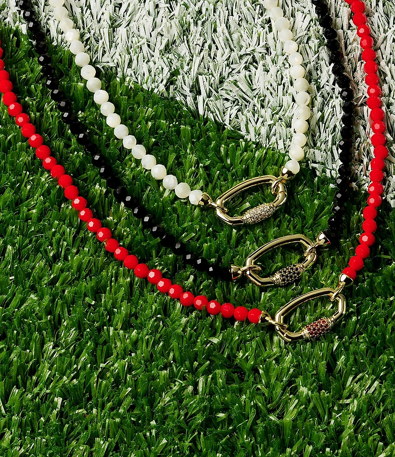 Kendra Scott Football Beaded Strand Collar Necklace