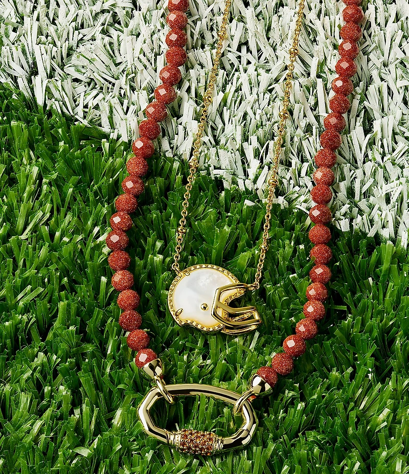 Kendra Scott Football Beaded Strand Collar Necklace