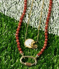 Kendra Scott Football Beaded Strand Collar Necklace
