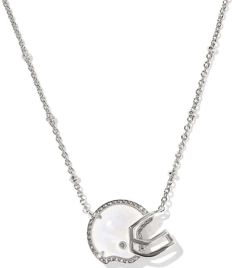 Kendra Scott Football Helmet Short Pendant Chain Necklace