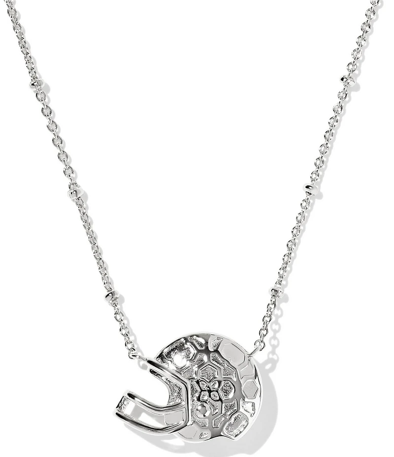 Kendra Scott Football Helmet Short Pendant Chain Necklace