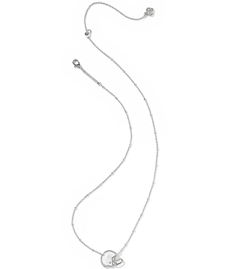 Kendra Scott Football Helmet Short Pendant Chain Necklace