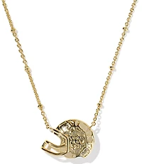 Kendra Scott Football Helmet Short Pendant Chain Necklace
