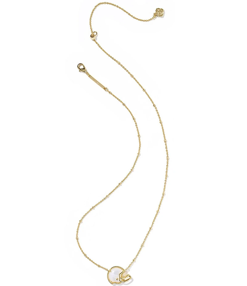 Kendra Scott Football Helmet Short Pendant Chain Necklace