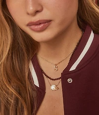 Kendra Scott Football Helmet Short Pendant Chain Necklace