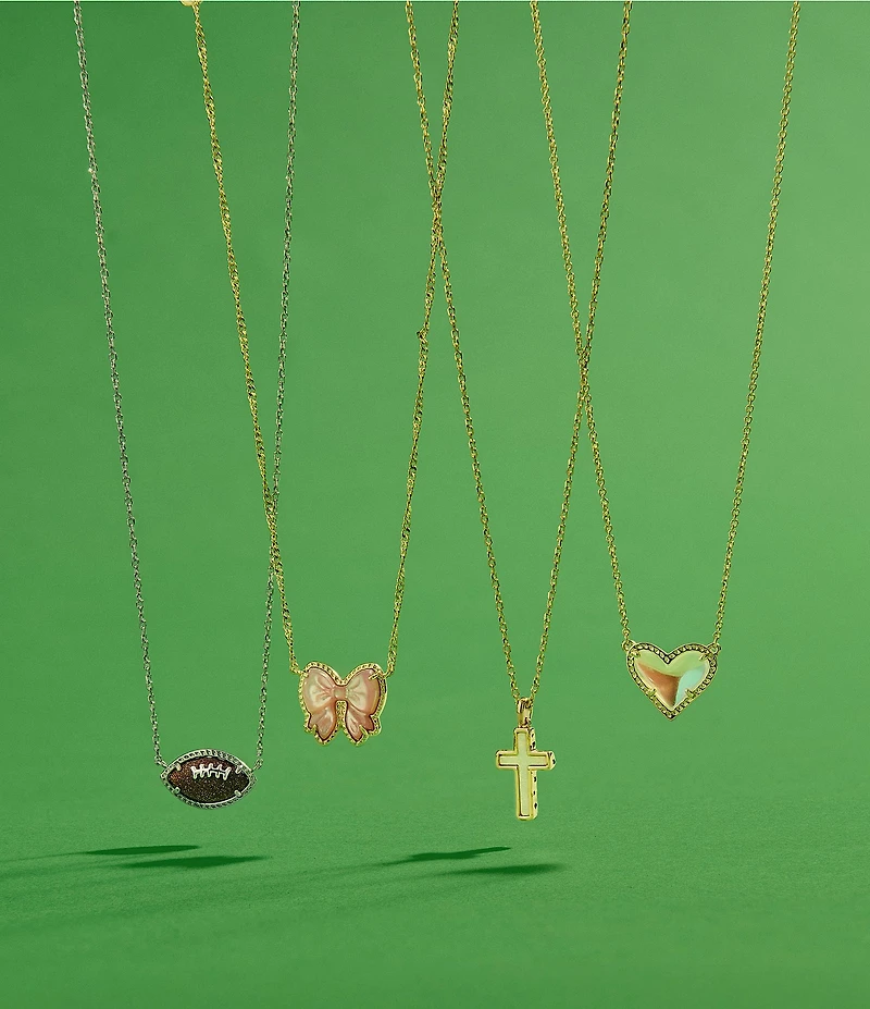 Kendra Scott Football Novelty Pendant Necklace