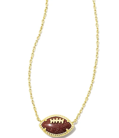 Kendra Scott Football Novelty Pendant Necklace