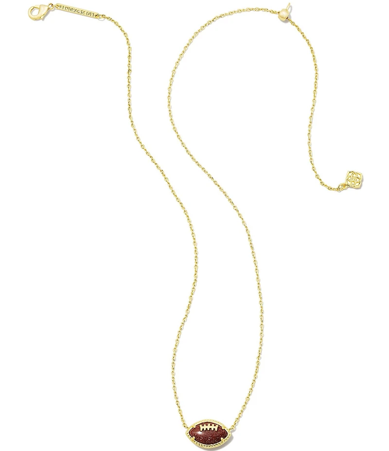 Kendra Scott Football Novelty Pendant Necklace