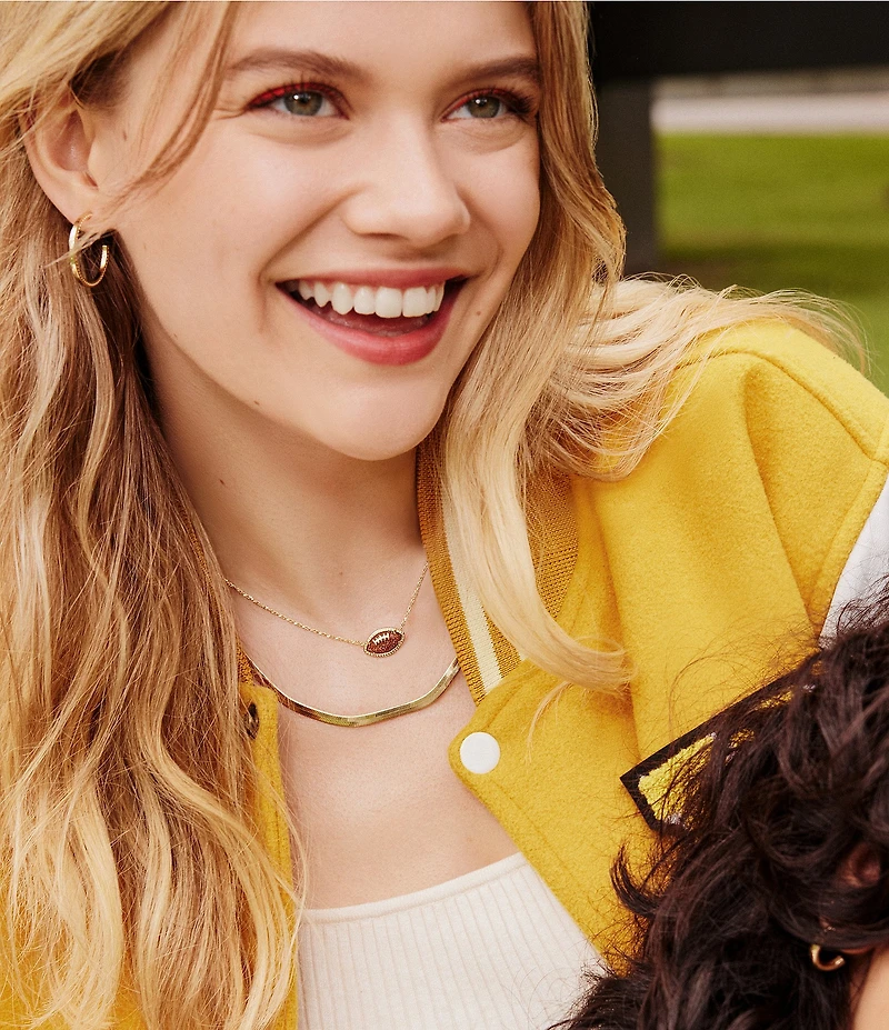 Kendra Scott Football Novelty Pendant Necklace