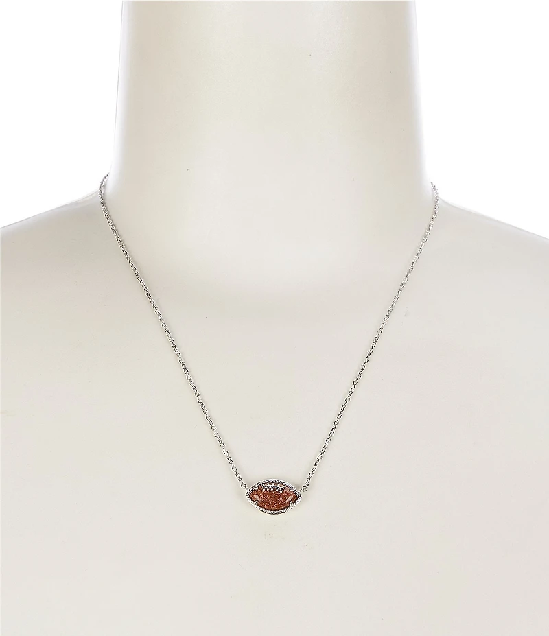 Kendra Scott Football Novelty Pendant Necklace